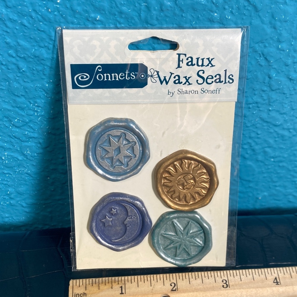 5‎ for $10: Sonnets 4 Faux Wax Seals Set by Sharon Soneff
